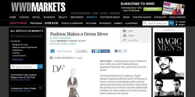 Fashion Make a Green Move