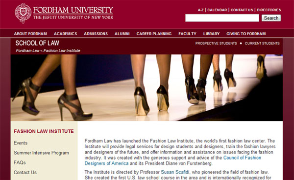 Fordham Law Fashion Law Institute
