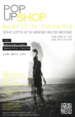 Bring it to the People Fashion Designer Pop-Up