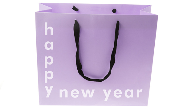 Shopping Bag with New Year Greetings
