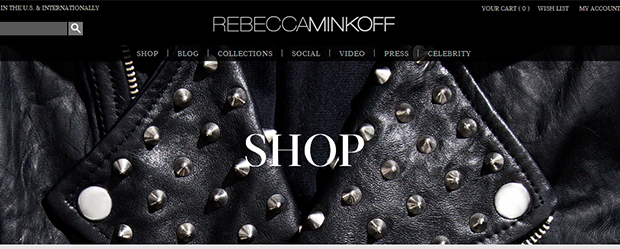 Rebecca Minkoff website