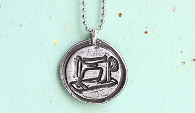 Sewing machine charm