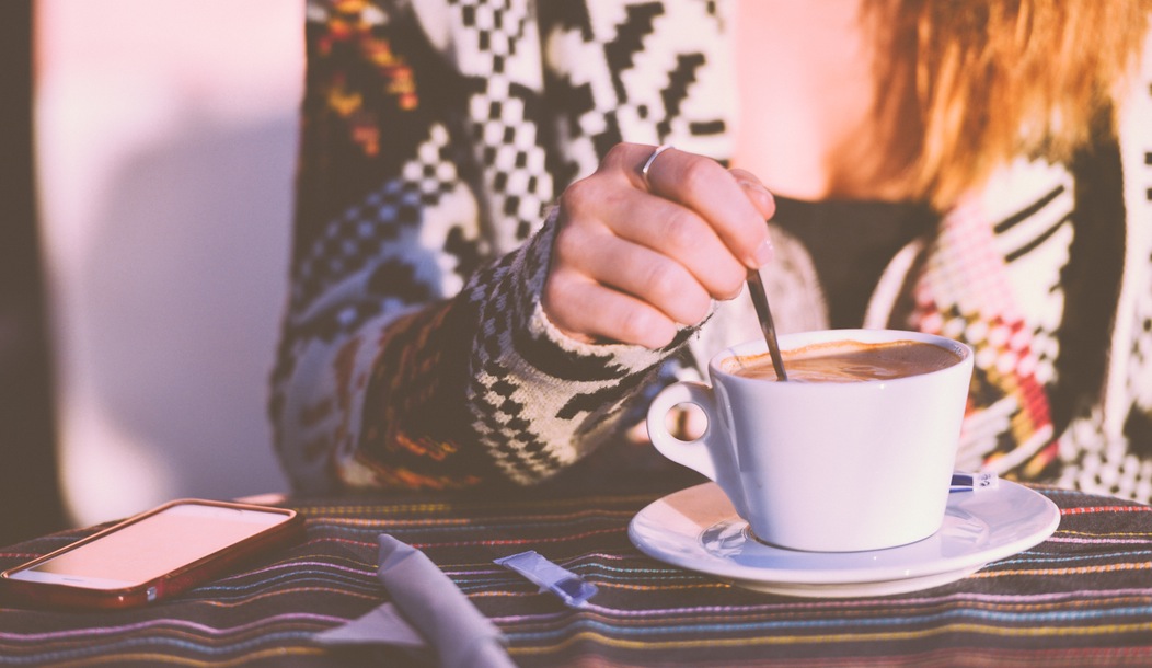 restaurant person woman coffee