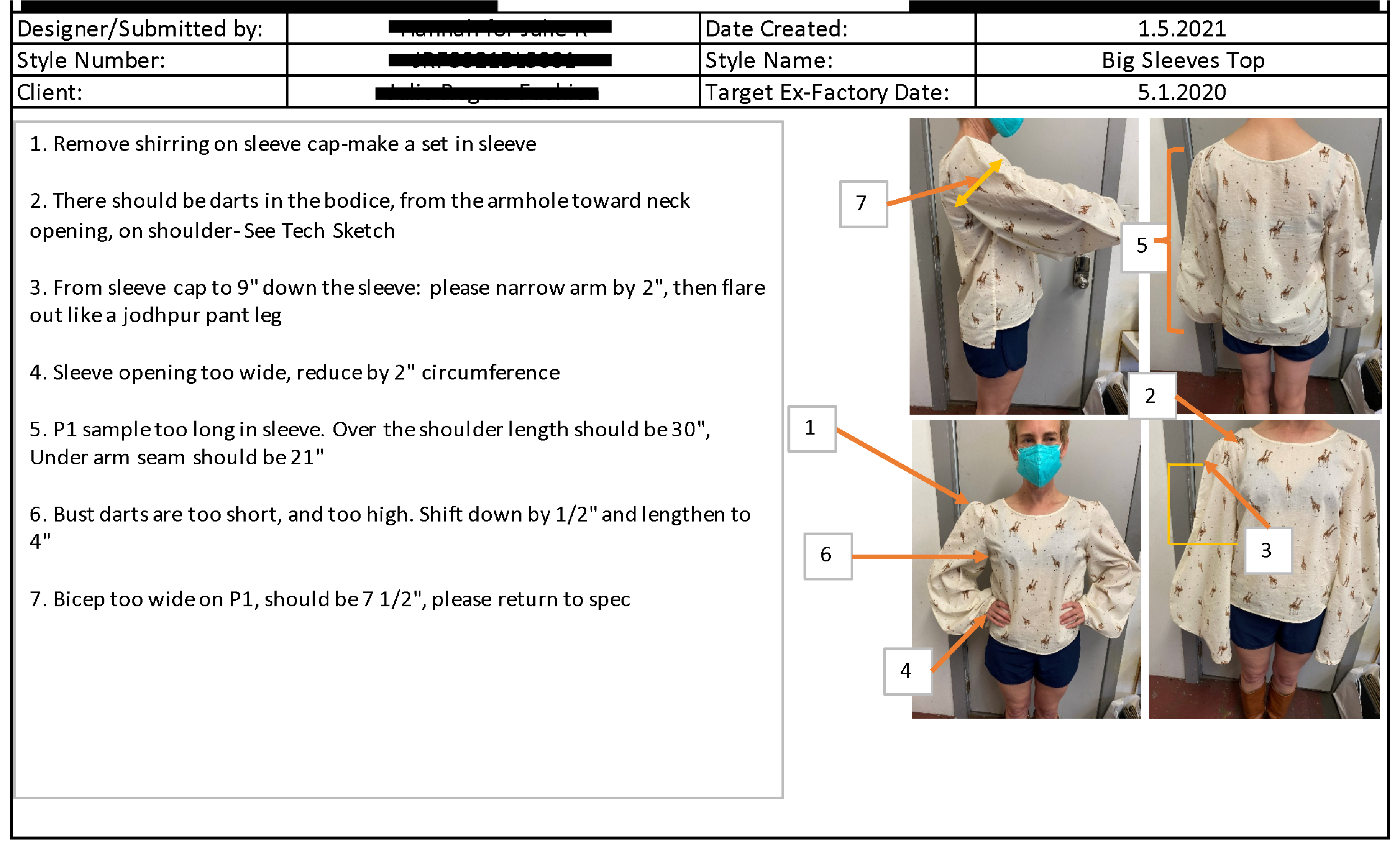 conduct a fitting session example